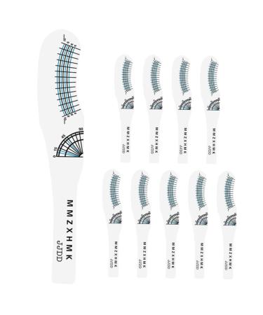 10pcs Eyelash Measuring Ruler Lash Length Measuring Tool Lash Tools Eyelash Supply Sector Mascara