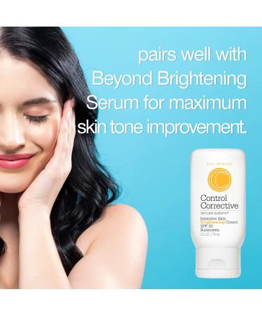 CONTROL CORRECTIVE Skin Brightening Cream SPF 30 - 2.5 oz Moisturizer with Kojic Acid, Arbutin, Licorice Root | Sunscreen for Maximum Protection and Brightening - Buy Online on GoSupps.com