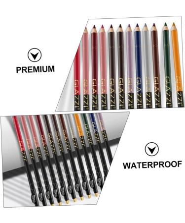 DOITOOL 12pcs Lip Liner Eyeliner Black Waterproof Eyeliner Pencil Eyeliner Long Lasting Eyeliner Makeup Pen - Buy Online on GoSupps.com