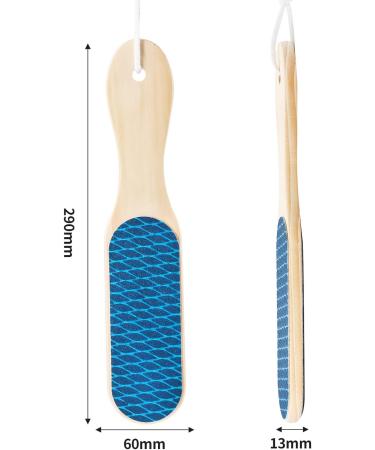 Foot File with Wooden Handle - Effective Callus Remover & Dead Skin Removal Tool for Men & Women | Premium Foot Care - Buy Online on GoSupps.com