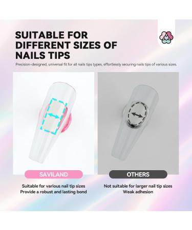 SAVILAND 15pcs Nail Stand Set - Strong Magnetic Fake Nail Holder & Iridescent Acrylic Display for Press On Nails - Perfect for Home DIY Nail Art - Buy Online on GoSupps.com