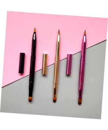 Angoily 9 Pcs Retractable Lip & Concealer Brush Set - Professional Makeup Tools for Home & Salon Use Perfect Travel Applicators - Buy Online on GoSupps.com