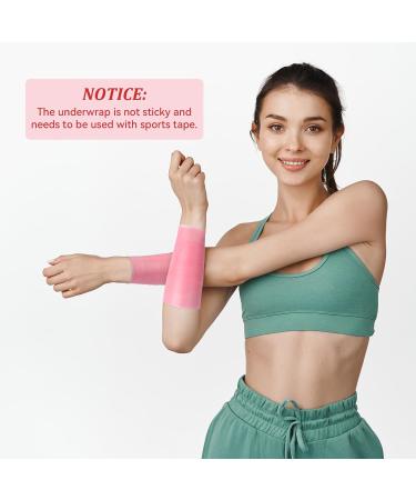 30 Yards Pink Pre Wrap Tape | Breathable Athletic UnderWrap for Ankle Wrist and Head - Perfect for Sports & Hair - Buy Online on GoSupps.com
