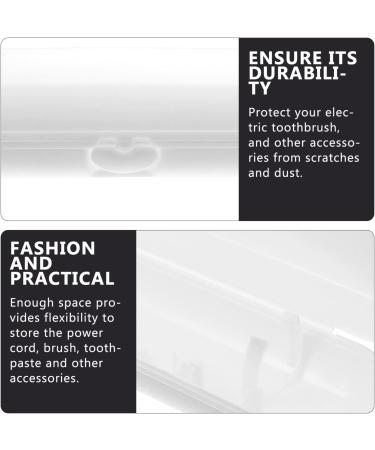 Gleavi Electric Toothbrush Holder Case - 4 Pack Portable Hard Shell Toothbrush Box White PP Travel Storage for Electric Toothbrushes - Buy Online on GoSupps.com