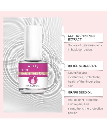 Anti Nail Biting Polish - Nail Biting Prevention - Healthy Ingredient Formula Stop Biting Nails Treatment - Bitter Taste Clear Polish for Stop Nail Biting and Thumb Sucking - Buy Online on GoSupps.com