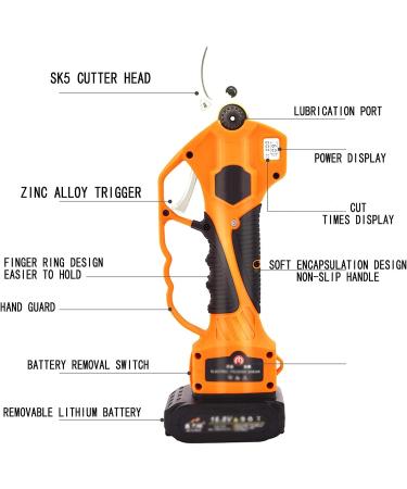 Electric Pruning Shears 30Mm Branch Cutter Cordless Professional Rechargeable Garden Cutting Shears for Hedge Trees Branches & Twigs Shears Cutter Small Gift - Buy Online on GoSupps.com