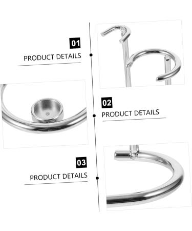 Angoily 3-in-1 Razor Holder for Men | Wooden Shaving Brush Organizer | Zinc Alloy Razor Hanger - Perfect Shaving Solution - Buy Online on GoSupps.com