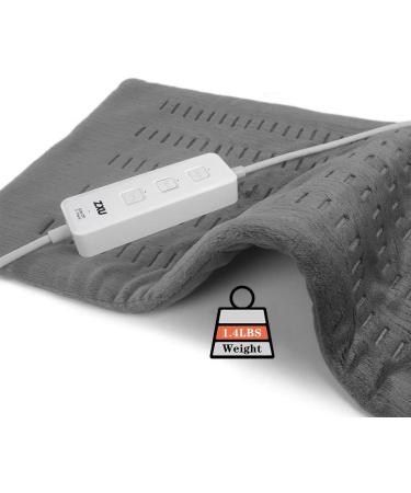 Weighted Heating Pad  XL King Size Electric Hot Heated Pad for Back Pain Relief  Auto-Off  Moist & Dry Heat Therapy  for Neck  Shoulder  Menstrual Pain & Sore Muscle  Cramps Relief 12x24 - Buy Online on GoSupps.com