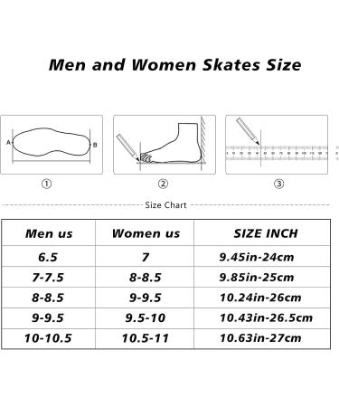 Adult Inline Skates for Street Urban- Black Men 9 /Women 9.5 - Beginner Outdoor Speed Skates - Buy Online on GoSupps.com