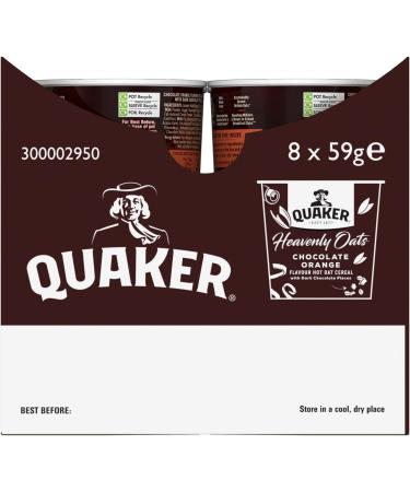 Quaker Heavenly Oats Chocolate Orange Porridge Pot 59 g (Pack of 24) Brown - Buy Online on GoSupps.com