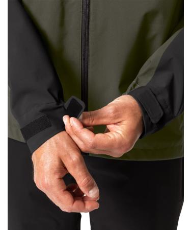 VAUDE Men's Moab Rain Jacket S - Lightweight Khaki Waterproof Jacket for Men | International Shipping Available - Buy Online on GoSupps.com