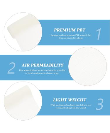Buy Healifty 6 Rolls Gauze Mesh Wrap - Safe First Aid Bandages & Athletic Tape - Multipurpose White PBT 15c Online - Buy Online on GoSupps.com