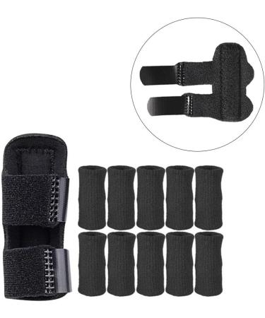 Harayaa Finger Support with 10 Flexible Sleeves for Fast Recovery - Ideal for Pain Relief & Rehabilitation | Gray Color | International Shipping Available - Buy Online on GoSupps.com
