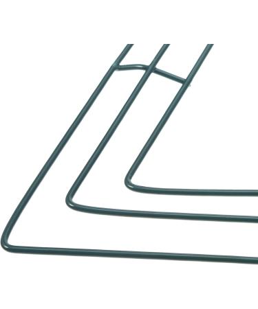3 Pack Heart Shaped Wire Wreath Frame Set - 16 Inch Green Metal Rings for Valentine's Day, Weddings, and Home Decor - Buy Online on GoSupps.com