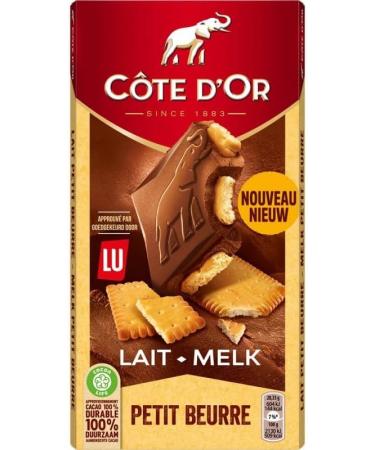 Cote D'Or C te D'Or Milk Block Petit Beurre 170 g - Pack of 4 - Buy Online on GoSupps.com