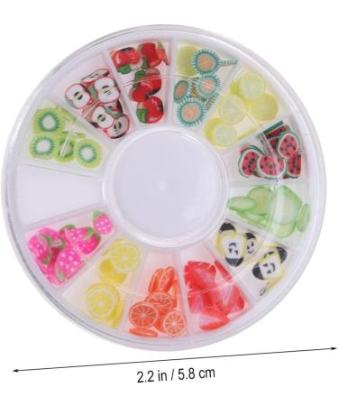 minkissy 12 polymer clay manicure tool Accessories DIY decoration for nail Manicure tools manicure boxed nails decoration fruit nail beauty accessories decorate drill disc nail - Buy Online on GoSupps.com