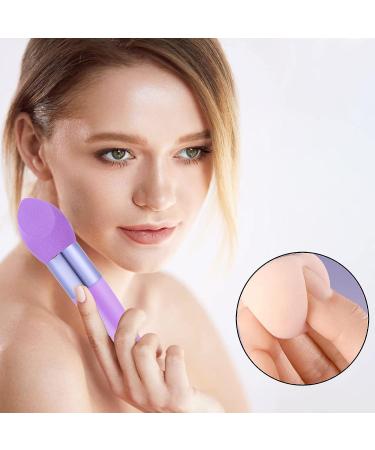 3-Piece Professional Makeup Sponge Set with Handle and Powder Puff - Ideal for Foundation, Powder, and Liquid Makeup Application - Buy Online on GoSupps.com