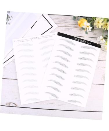 FOMIYES 6 Sheets Pairs Makeup Stickers Eyebrow Transfers Stickers Transfer Stickers 6d Bionic Cosmetic - Buy Online on GoSupps.com