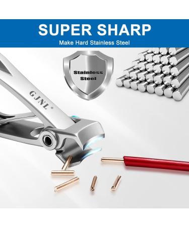Extra Wide Jaw Toenail Clippers for Men - Heavy Duty Nail Cutter with Long Handle for Thick Nails - Perfect Gift for Dad & Seniors - Buy Online on GoSupps.com