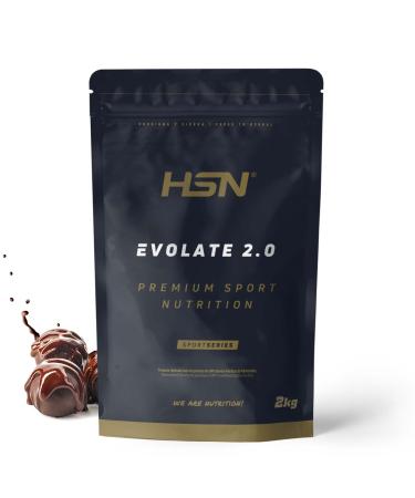HSN HSN Evolate 2.0 Whey Protein Isolate Dual Chocolate Flavor 2 kg 67 servings per pack | Whey Protein Isolate CFM + Digestive Enzymes | Non-GMO Vegan Gluten-Free & Soy-Free