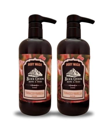 Black Canyon Tobacco Vanilla Scented Body Wash 16 Oz (2 Pack)