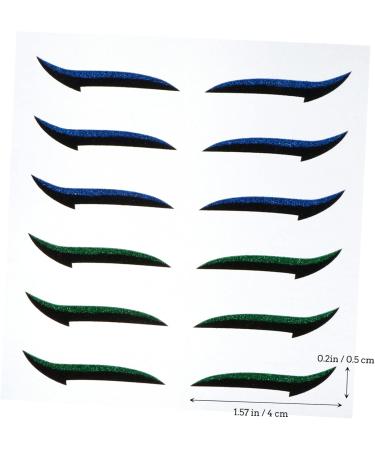 NOLITOY 72 Pairs Glitter Eyeliner Eyelid Makeup Stickers Self- Eye Skin Sticker Double Eyelid Miss Applique - Buy Online on GoSupps.com