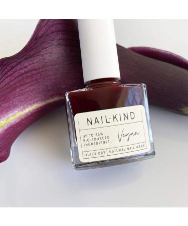 NAILKIND Wine O' Clock Burgundy Deep Red Nail Polish - Vegan & Cruelty-Free - Chip Resistant, Quick Drying - 8ml - Buy Online on GoSupps.com