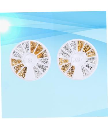 Beavorty 2 Boxes rivets for metal nail art goldendoodle ornament Gold Metal Nail Studs nails jewelry art decoration metal decor nail rivets studs nails rhinestones charm 3d - Buy Online on GoSupps.com