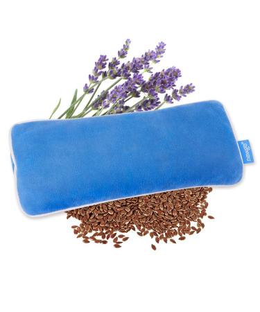 NEWGO Moist Heat Eye Mask Warm Heated Eye Mask for Dry Eyes Microwavable Weighted Eye Pillow with Lavender for Headache Migraine Puffy or Swollen Eyes Irritated and Yoga Relaxation (Blue)