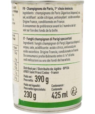  SpiceMasters.co.uk Pack of 3 sliced button mushrooms - France - 390g box - Buy Online on GoSupps.com
