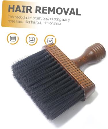 minkissy Neck Brush Haircut Duster for Hair Barber Cleaning Brush Barber Neck Duster Soft Neck Cleaning Brush Hair Sweep Face Duster Solid Wood Nylon Man Accessories - Buy Online on GoSupps.com