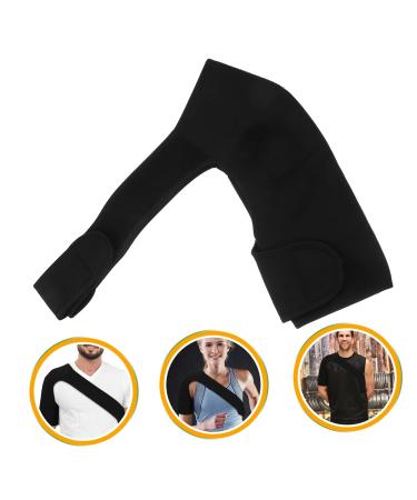 Buy Medium Black Shoulder Support Brace - Compression Shoulder Strap & Pads for Men | International Shipping Available - Buy Online on GoSupps.com