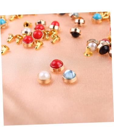 NUOBESTY 70pcs Rivets DIY Unhandled Color for Watchband Each Rivet Semicircular Seven Leatherware Alloy - Buy Online on GoSupps.com