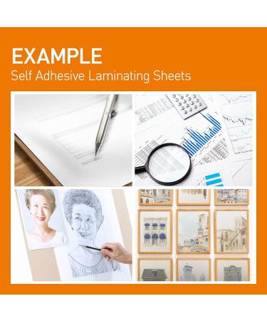 VIOLETTO (20 Sheets) Self Adhesive Laminating Sheets  Self-Seal  No Machine Needed  self Sealing  8.5 x 11 Inch - Buy Online on GoSupps.com