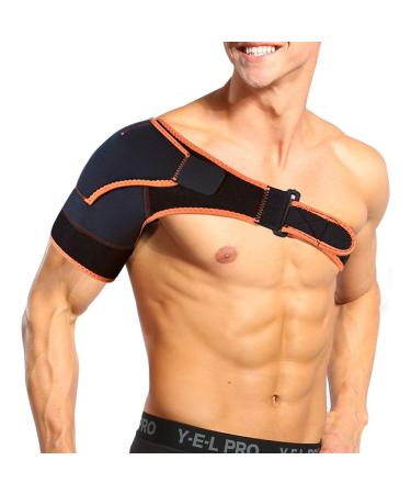 Adjustable Shoulder Brace for Men & Women - Breathable Compression Support Strap - Ideal for Sports & Gym - Buy Online on GoSupps.com