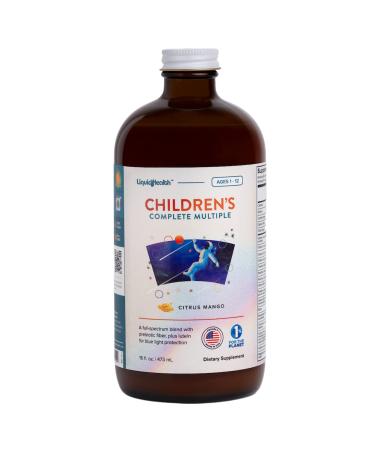 LIQUIDHEALTH 16 Oz Kids Liquid Multivitamin Complete Multiple for Children, Toddlers - Essential Vitamins & Minerals Supplement, Immune Support, Gluten Free, Non GMO, Prebiotic Fiber