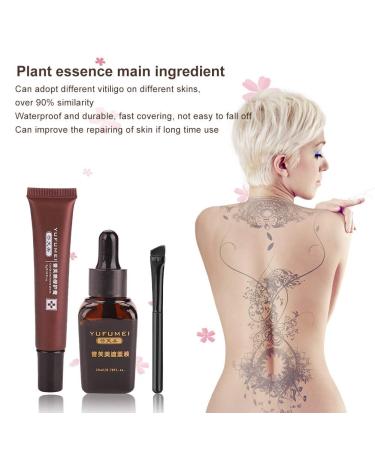 Vitiligo Cover Liquid Set - Tattoo Skin Concealer & Makeup for Legs - Buy Online on GoSupps.com