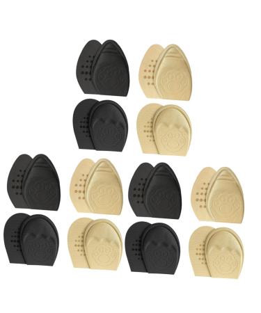 FOMIYES 12 Pairs Forefoot Half Size Pad Half Insoles Forefoot Cushions Metatarsal Pads Forefoot Pads Ball Shoe Adhesive Pads
