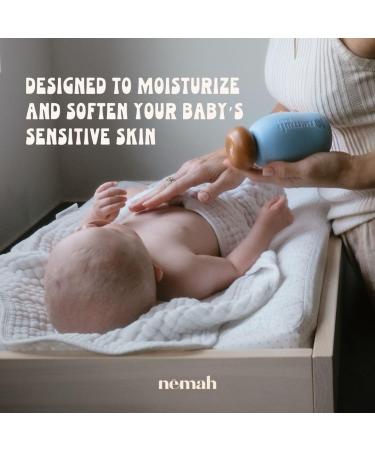 Nemah Soothing Baby Lotion | Organic Vegan Lotion for Sensitive Skin with Chamomile Jojoba Oil & Aloe Vera | 9.8 fl. oz - Buy Online on GoSupps.com