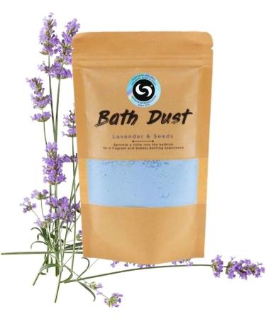 Lavender & Seeds' Magic Bubble Bath Dust. The Vibrant Relaxing Magical Luxury Powdered Bath Bomb Experience with Shea Butter 190g  - Buy Online on GoSupps.com
