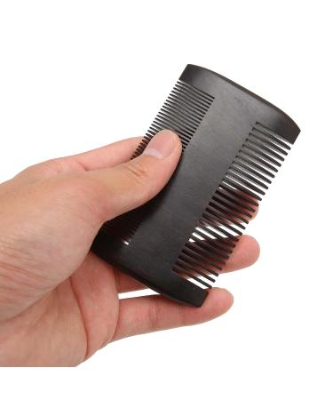 Men's Wooden Beard Comb - Professional Double-Sided Fine Teeth Grooming Tool for Hair Care Portable Lice Comb - Buy Online on GoSupps.com