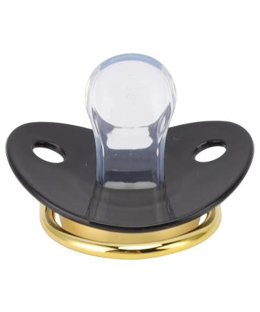 Silicone Baby Pacifier with Clips - Bling Pacifier for 6-18 Months - Black | International Shipping - Buy Online on GoSupps.com