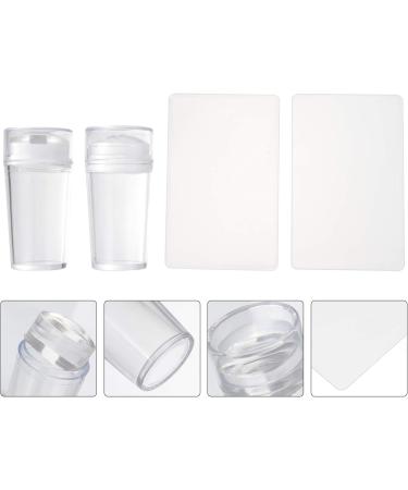 Beaupretty 4-Piece Nail Art Templates Set - Clear Joint Stamps & Acrylic Steel Plates for DIY Nail Art Creativity - Buy Online on GoSupps.com