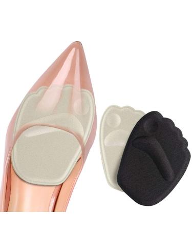 Gel insole high heel forefoot pillow haofy 2 pair of forefoot cushions anti-slip bale cushion silicone gel high heels pillow for feet pain relief self-adhesive forefoot metatarsal pad for women