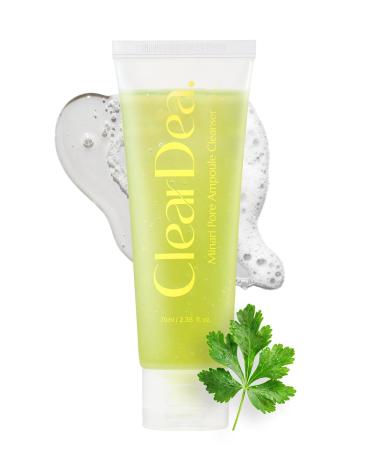 ClearDea Minari Ampoule Cleanser for Face K-Beauty Korean Water Parsley & Kakadu Plum Extracts Hydrating & Gentle Daily Facial Cleanser 80ml/2.71 oz