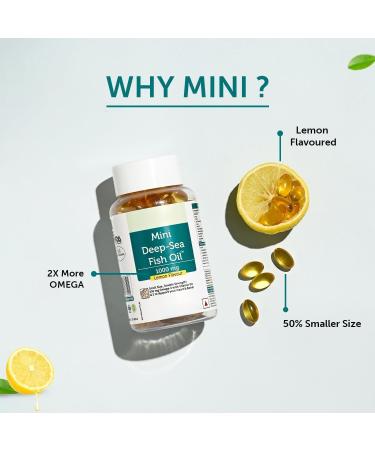 Generic Fish Oil 1000 mg with Lemon Flavour- 2X Omega 3 360mg EPA & 240mg DHA with Vitamin D3 & E | No Fishy Burps/After Taste Heart Health Support | 60 Softgels (30 Days Supply) - Buy Online on GoSupps.com
