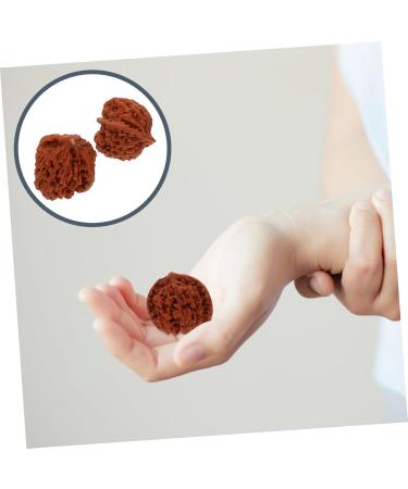 Fomiyes 4-Piece Walnut Health Balls - Fitness Hand Training & Massage Device for Stronger Grip - Buy Online on GoSupps.com