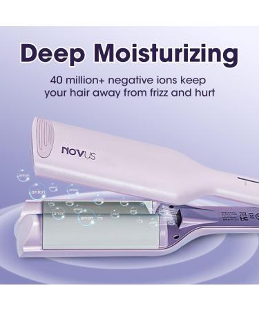NOVUS 32MM Egg Roll Waving Iron Purple - Professional 2 Barrel Curling Iron - Buy Online on GoSupps.com