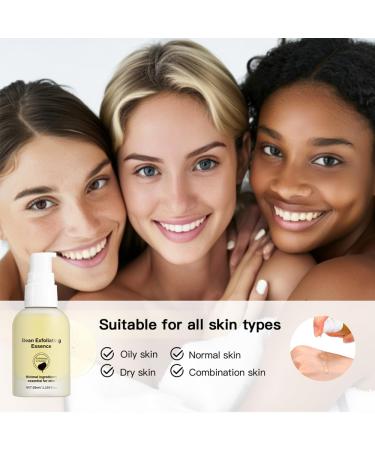 Organic Bean Exfoliating Essence | Hydrating Face Serum | Gentle Exfoliation & Repair for Radiant Skin - Buy Online on GoSupps.com