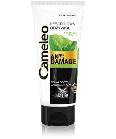 Cameleo - keratin flushing - for damaged dry brittle hair - regenerating repair treatment & care with biomimetic keratin & argan oil - heat protection - salt - 200ml - Buy Online on GoSupps.com